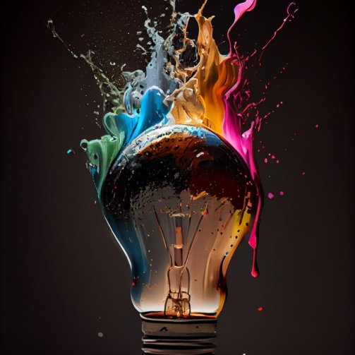 Abstract glowing flame drops in electric illumination ,generative artificial intelligence